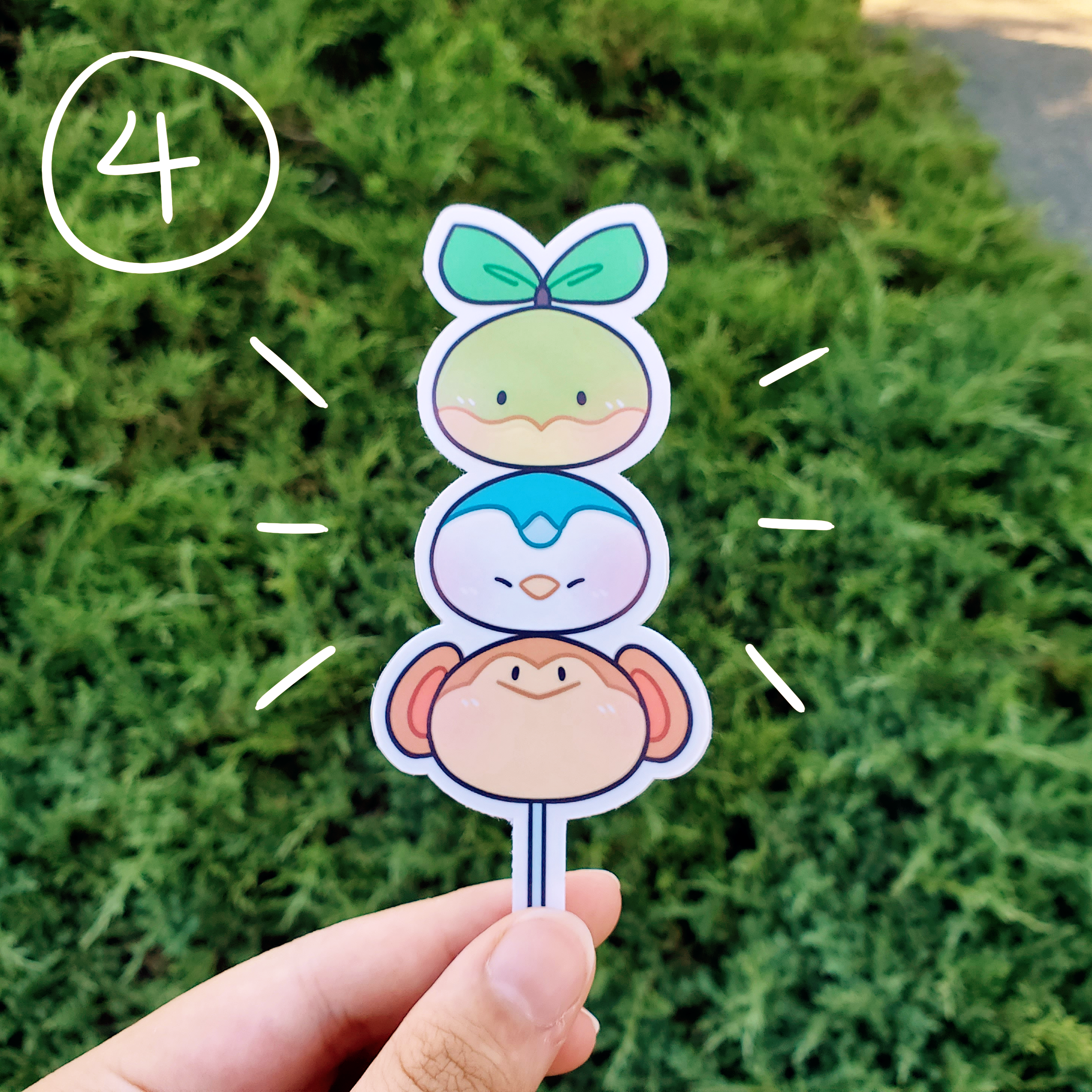 Dango Sticker Starter Dango Vinyl Stickers | Cloverleafpie