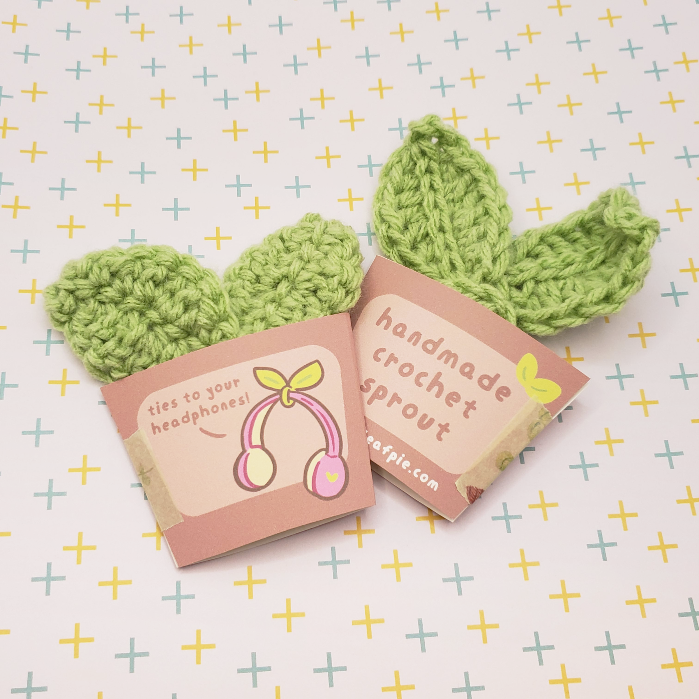 Crochet Headphone Sprout - MADE TO ORDER | Cloverleafpie