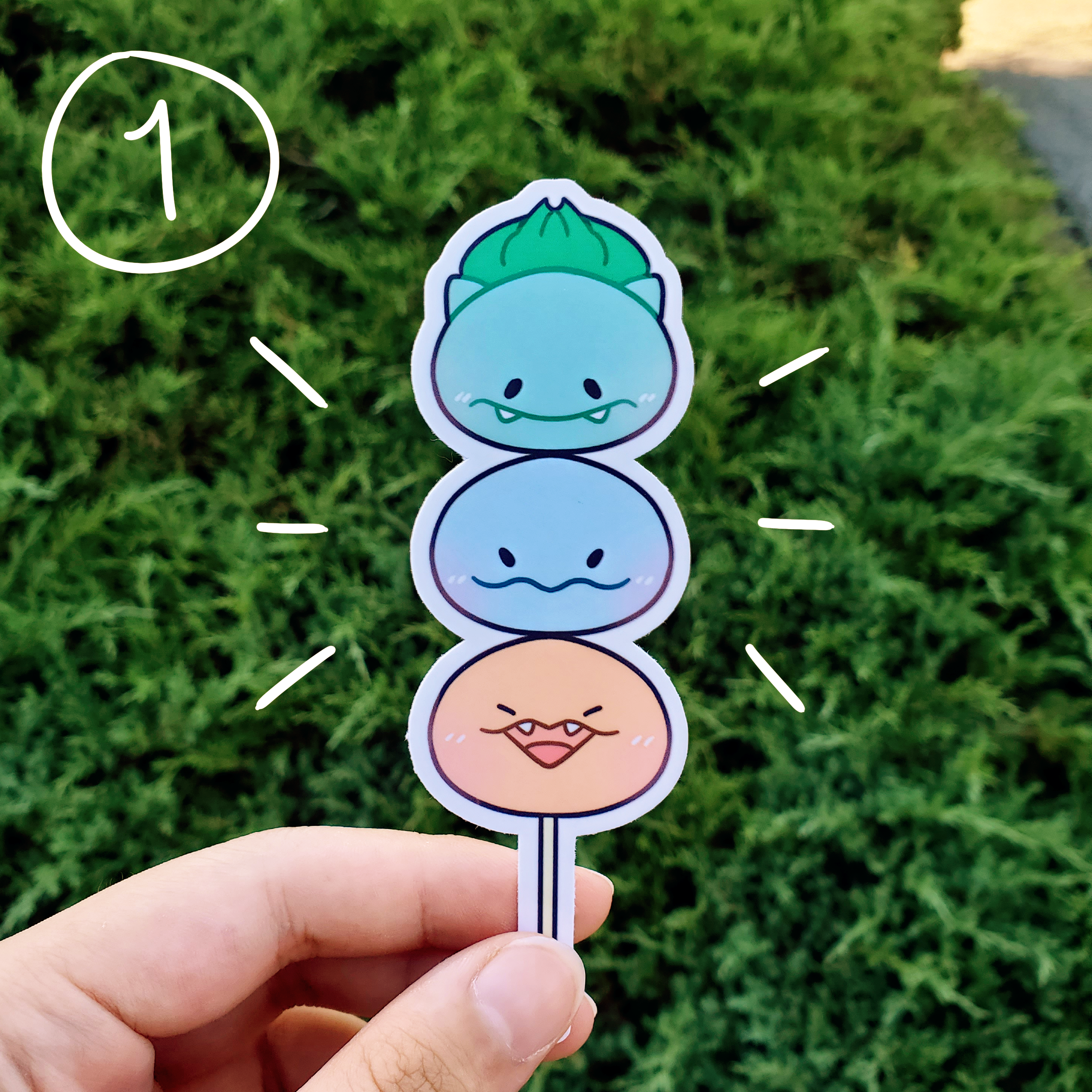 Sticky Dango Starter Dango Vinyl Stickers | Cloverleafpie